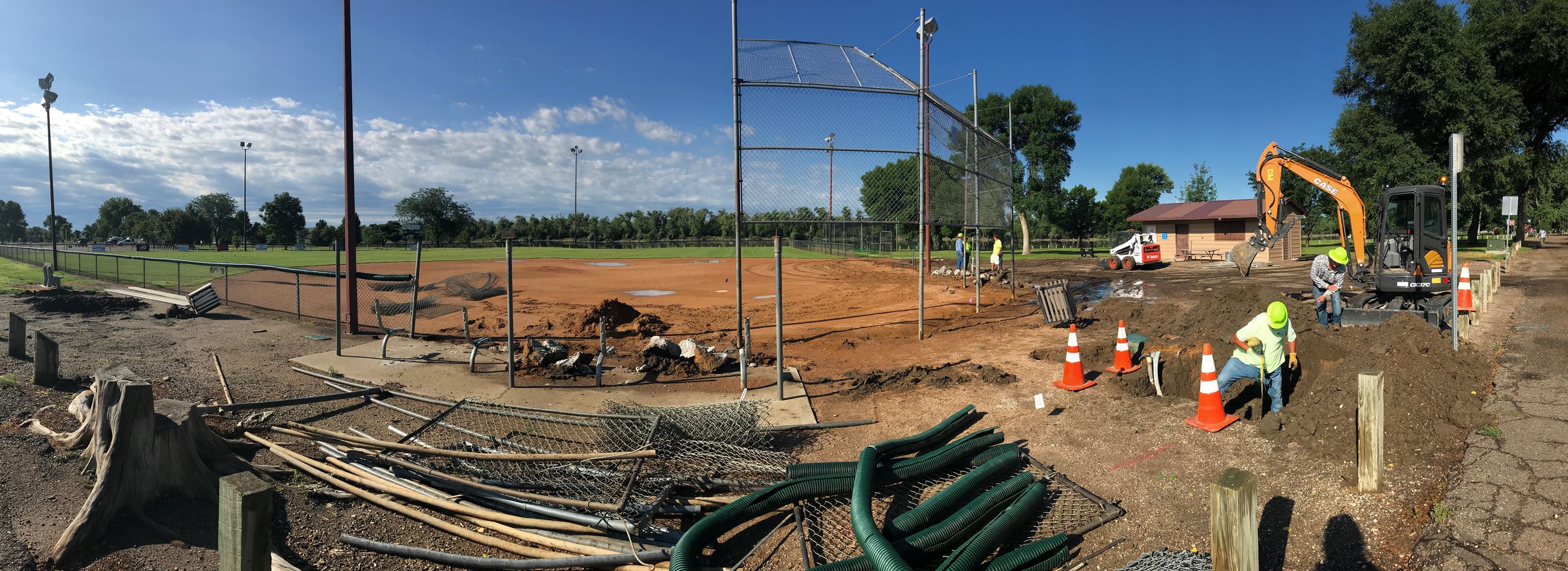 GRIFFIN PARK BASEBALL FIELD DEMOLITION IMAGE