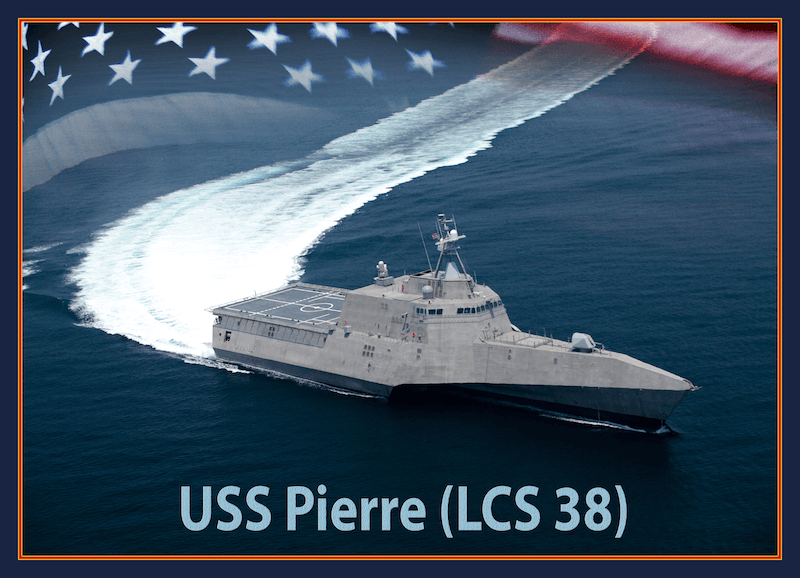 USS PIERRE_ Rendering of combat ship