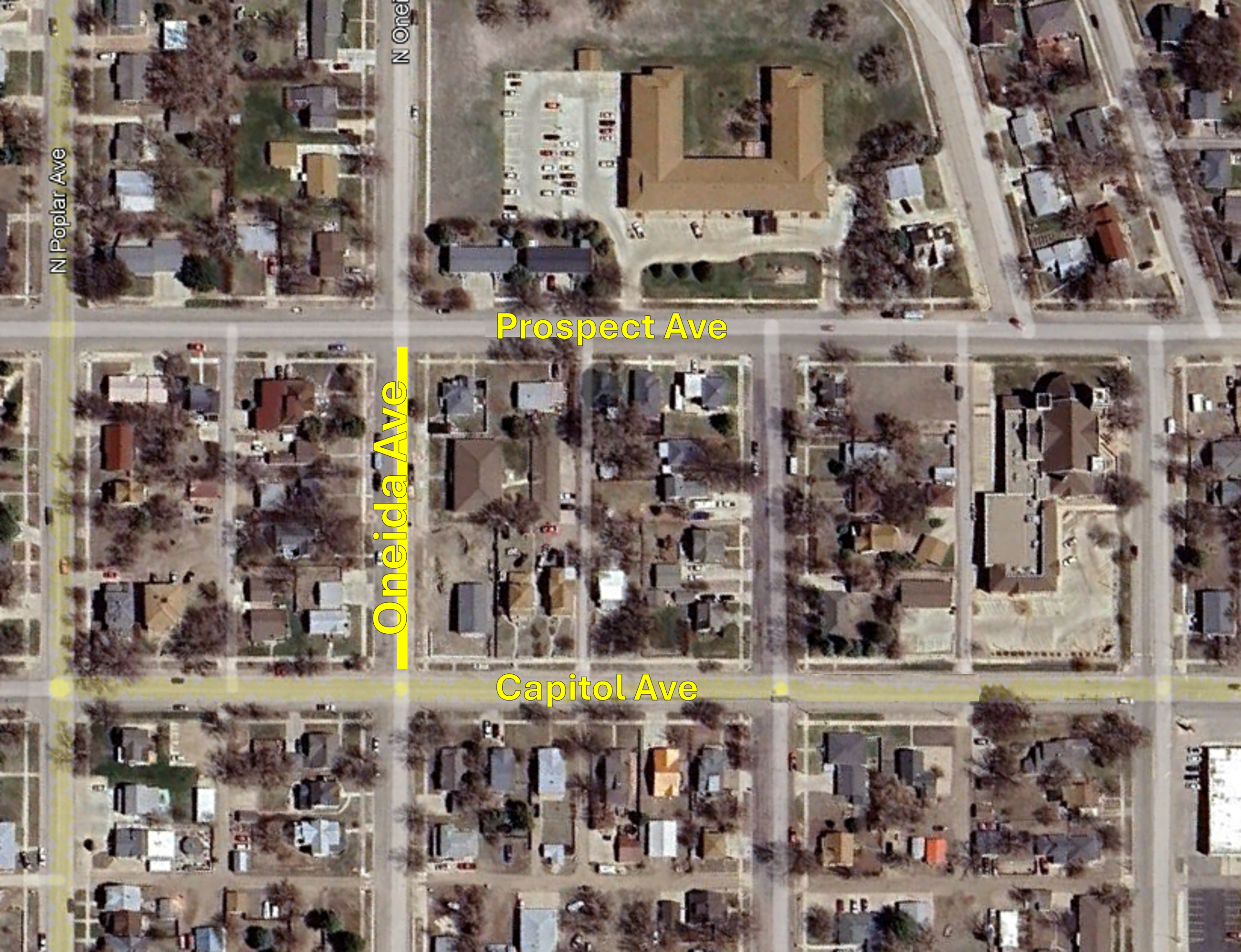 5.13.24_ONEIDA AVE. CLOSURE: PROSPECT TO CAPITOL MAP